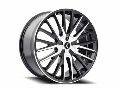 Kraze Wheels KR142-24952M18 Scrilla 142 GBM 24x9.5 Milled Gloss Black 5x127/5x139.7 BP 18 Offset / Kraze Wheels KR142-24952M18 24-Inch Wheel