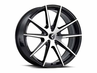 Kraze Wheels KR181-22865BM40 Spinner 181 BM 22x8.5 Machined Black 5 on 114.3 Bolt Pattern 40 Offset / Kraze Wheels KR181-22865BM40 22-Inch Wheel