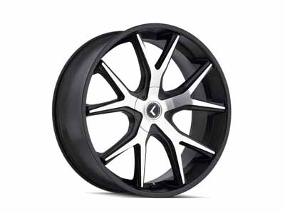 Kraze Wheels KR190-8812BM40 Lusso 190 BM 18x8 Machined Black 5 on 120 Bolt Pattern 40 Offset / Kraze Wheels KR190-8812BM40 18-Inch Wheel