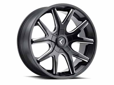 Kraze Wheels KR190-8831GB40 Lusso 190 GB 18x8 Gloss Black 5 on 108 Bolt Pattern 40 Offset / Kraze Wheels KR190-8831GB40 18-Inch Wheel