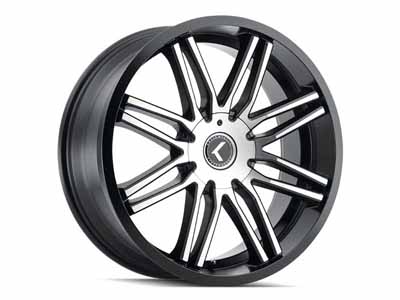 Kraze Wheels KR193-7864BM38 Turismo 193 17x8 Machined Black 5 on 115 Bolt Pattern 38 Offset / Kraze Wheels KR193-7864BM38 17-Inch Wheel