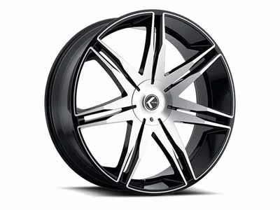 Kraze Wheels KR195-8812B40 Milano 195 SB 18x8 Satin Black 5 on 120 Bolt Pattern 40 Offset / Kraze Wheels KR195-8812B40 18-Inch Wheel