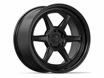 Kansei Wheels K14B-181512+12 18x10.5 Roku K14B Gloss Black 5x114.3 Bolt Pattern 12 Offset / Kansei Wheels K14B-181512+12 18-Inch Wheel