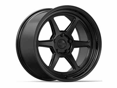 Kansei Wheels K14B-189012+12 18x9 Roku K14B Gloss Black 5x114.3 Bolt Pattern 12 Offset / Kansei Wheels K14B-189012+12 18-Inch Wheel