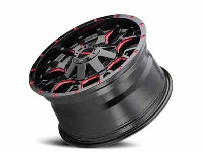 Mayhem Wheels 8015-7976BTR18 Warrior 8015 RD 17x9 Prism Red Black 18 OS 8x165.1 5.71 BSM 130.8 Bore / Mayhem Wheels 8015-7976BTR18 17-Inch Wheel