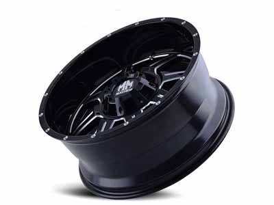 Mayhem Wheels 8100-7976M Monstir 8100 GB 17x9 Milled Spokes Black -12 OS 8x165.1 4.53 BSM 130.8 Bore / Mayhem Wheels 8100-7976M 17-Inch Wheel