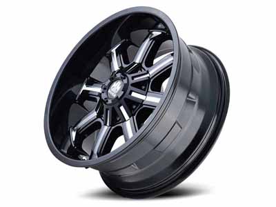 Mayhem Wheels 8102-7976M12 Beast 8102 BK 17x9 Milled Spokes Black -12 OS 8x165.1 4.53 BSM 130.8 Bore / Mayhem Wheels 8102-7976M12 17-Inch Wheel
