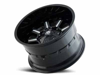 Mayhem Wheels 8105-7994M18 Combat 8105 GB 17x9 Mill Spokes Gloss Black 18 OS 6 Lug 5.71 BSM 78.1 / Mayhem Wheels 8105-7994M18 17-Inch Wheel