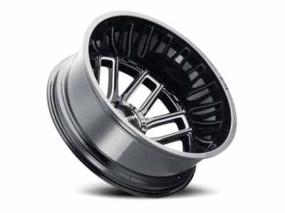 Mayhem 8107D-22879BMR192 Cogent Outer Dually 22x8.25 Mill Spoke Gloss Black -192 OS 8 Lug -2.93 BSM / Mayhem Wheels 8107D-22879BMR192 22-Inch Wheel