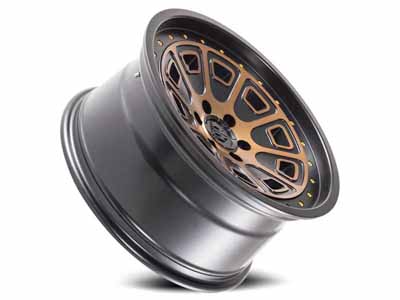 Mayhem Wheels 8301-8936TZ Flat Iron 8301 BRZ 18x9 Bronze Tint Black 0 Offset 6 Lug 5 BSM 87.1 Bore / Mayhem Wheels 8301-8936TZ 18-Inch Wheel
