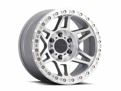 Method Wheels MR10679080344B 17x9 Beadlock MR106 8 x 165.1 Offset -44 Lip 0 Machined SL Clear Coat / Method Race Wheels MR10679080344B 17-inch Wheels