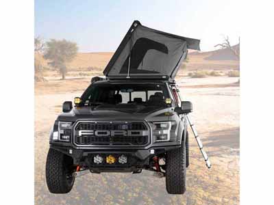 Overland Vehicle Systems 18109901 Aluminum Clam Shell Roof Top Tent Sidewinder Side Opening / Overland Vehicle Systems 18109901 Roof Top Tent
