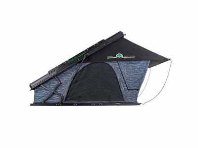 Overland 18589902 XD Lohtse Clamshell Aluminum Roof Top Tent, 2 Person, Grey Body & Black Rainfly / Overland Vehicle Systems 18589902 Roof Top Tent