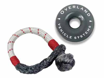Overland Vehicle Systems 19-4716 recovery ring soft shackle Combo Pack 41,000 lb. / Overland Vehicle Systems 19-4716 Soft Shackle