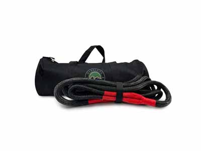 Overland Vehicle Systems 19009919 Brute Kinetic Recovery Rope 5/8 Inch x 20 Foot With Storage Bag / Overland Vehicle Systems 19009919 Recovery Rope