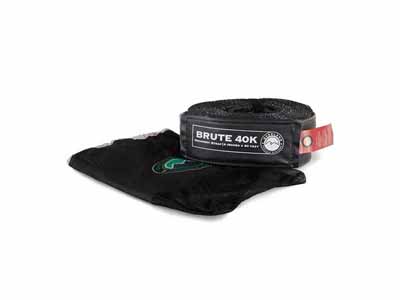 Overland Vehicle Systems 19099916 Tow Strap 4 Inch x 30 Foot Grey With Black Ends and Storage Bag / Overland Vehicle Systems 19099916 Tow Strap
