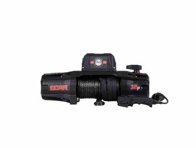 Overland Vehicle Systems 19129901 SCAR 12P 12,000 lb. Winch With Synthetic Rope and Wireless Remote / Overland Vehicle Systems 19129901 Winches