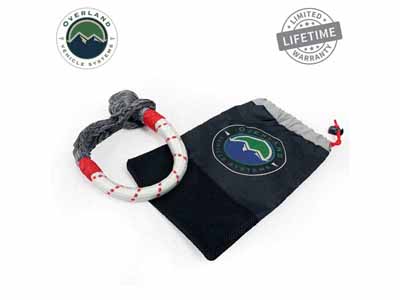 Overland Vehicle Systems 19129903 Soft Shackle Recovery 41,000 lb. With Loop & Abrasive Sleeve / Overland Vehicle Systems 19129903 Soft Shackle
