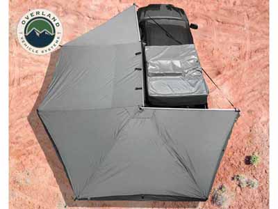 Overland Vehicle Systems 19519907 Nomadic Awning 270 Degree Driver Side Dark Gray / Overland Vehicle Systems 19519907 Portable Awning