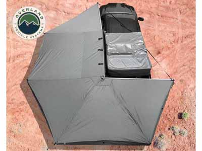 Overland 19519908 Freestanding 270 Degree Awnings For Mid High Roofline Vans Driver side / Overland Vehicle Systems 19519908 Roof Top Tent