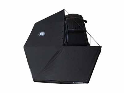 Overland 19690002 XD Nomadic 270 Awning W/Lights & Black Out , Passenger Side, Black Body/Trim/Cover / Overland Vehicle Systems 19690002 Portable Awning