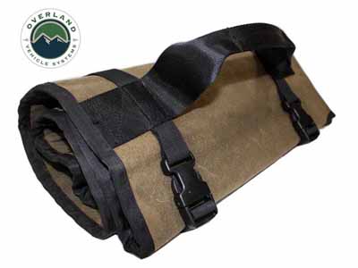Overland Vehicle Systems 21079941 Rolled General Tool Storage Bag Waxed Canvas / Overland Vehicle Systems 21079941 Tool Bag