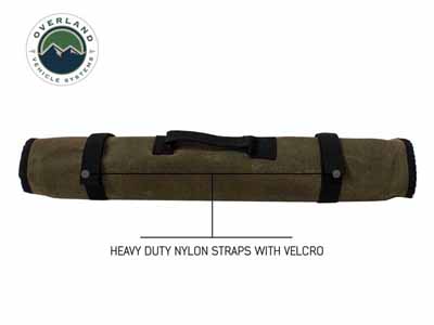 Overland Vehicle Systems 21089941 Rolled Socket Organizer Storage Bag #16 Waxed Canvas / Overland Vehicle Systems 21089941 Tool Bag
