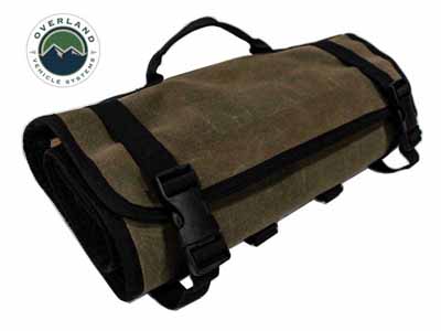 Overland Vehicle Systems 21109941 Rolled Bag First Aid Waxed Canvas First Aid Bag for Car / Overland Vehicle Systems 21109941 First Aid Bag