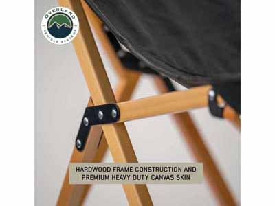 Overland Vehicle Systems 30100041 Kick It Camp Chair Wood Base & Storage Bag / Overland Vehicle Systems 30100041 Camping Chair
