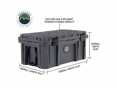 Overland Vehicle Systems 40100011 Stay Dry With 95 Quart Dry Box / Overland Vehicle Systems 40100011 Cargo Box