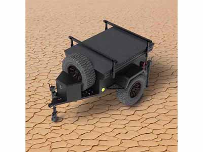 Overland Vehicle Systems 70100010 Off Road Trailer M Style W/Full Articulating Suspension / Overland Vehicle Systems 70100010 Trailer