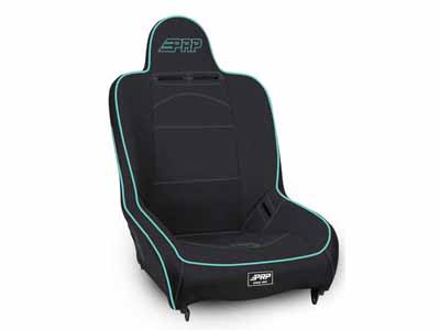 PRP Seats A100110-201-238 Premier High Back Suspension Seat Black and Teal Vinyl / PRP Seats A100110-201-238 Seats