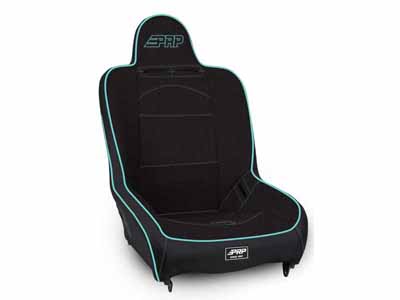 PRP Seats A100110-50-238 Premier High Back Suspension Seat Black and Teal Tweed / PRP Seats A100110-50-238 Seats