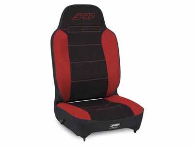 PRP Seats A13011044-72 Enduro High Back Reclining Suspension Seat Driver Side Black and Red / PRP Seats A13011044-72 Seats