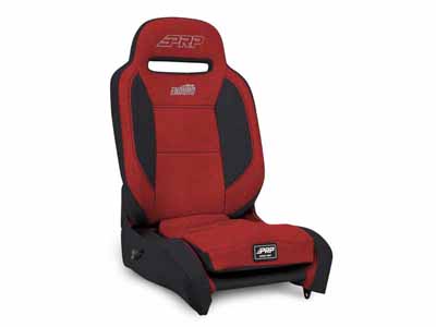 PRP Seats A13011045-72 Enduro High Back Reclining Suspension Seat Passenger Side Black and Red / PRP Seats A13011045-72 Seats