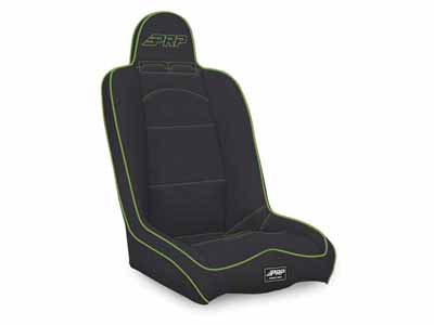 PRP Seats A140110-201-W Daily Driver High Back Suspension Seat Black and Green Vinyl / PRP Seats A140110-201-W Seats