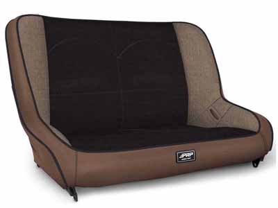 PRP Seats A3610-39-64 Low Back Rear Bench for Jeep TJ/LJ/JK Tan and Black / PRP Seats A3610-39-64 Seats