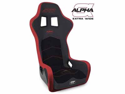 PRP Seats A3902-204 Alpha Composite Seat Extra Wide Black and Red / PRP Seats A3902-204 Seats