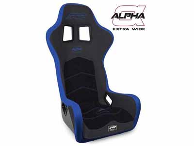 PRP Seats A3902-V Alpha Composite Seat Extra Wide Black and Blue / PRP Seats A3902-V Seats