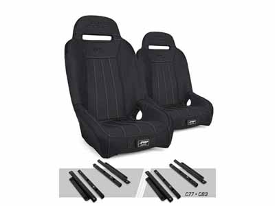 PRP Seats A5701-PORXP-C83-201 GT/S.E. Suspension Seats Kit for Polaris, Pair,  Black / PRP Seats A5701-PORXP-C83-201 Seats