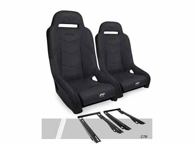PRP Seats A7301-PORXP-C79-201 GT3 Suspension Seats Kit for Polaris, Pair Black / PRP Seats A7301-PORXP-C79-201 Seats