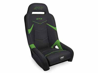 PRP Seats A7301-PORXP-W GT3 Suspension Seat Black and Green / PRP Seats A7301-PORXP-W Seats