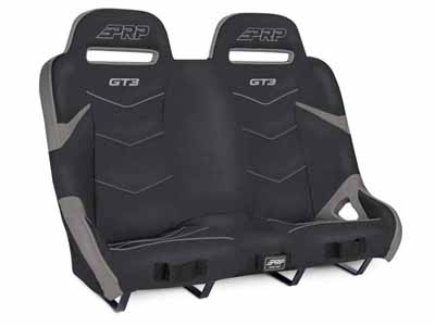 PRP Seats A74-PORXP-QR-203 GT3 Quick Release Rear Suspension Bench Seat for Polaris Black and Gray / PRP Seats A74-PORXP-QR-203 Seats