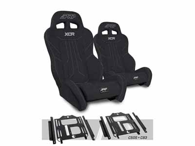 PRP Seats A8001-PORXP-C50S-201 XCR Suspension Seats Kit for Polaris RZR 570 800 900 Pair Black / PRP Seats A8001-PORXP-C50S-201 Seats