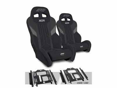PRP Seats A8001-PORXP-C50S-203 XCR Suspension Seats Kit for RZR 570 800 900 Pair Black & Gray / PRP Seats A8001-PORXP-C50S-203 Seats