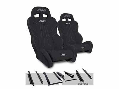PRP Seats A8001-PORXP-C66-201 XCR Suspension Seats Kit for Honda Talon Pair Black / PRP Seats A8001-PORXP-C66-201 Seats