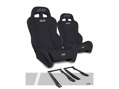 PRP Seats A8001-PORXP-C79-201 XCR Suspension Seats Kit for Polaris, Pair Black / PRP Seats A8001-PORXP-C79-201 Seats