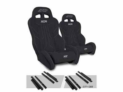 PRP Seats A8001-PORXP-C83-201 XCR Suspension Seats Kit for Polaris, Pair,  Black / PRP Seats A8001-PORXP-C83-201 Seats
