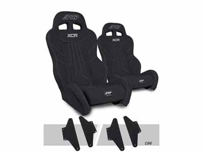 PRP Seats A8001-PORXP-C86-201 XCR Suspension Seats Kit for Can-Am Maverick X3 Pair Black / PRP Seats A8001-PORXP-C86-201 Seats