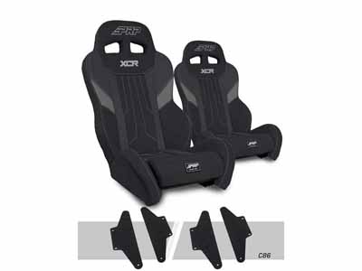 PRP Seats A8001-PORXP-C86-203 XCR Suspension Seats Kit for Can-Am Maverick X3 Pair Black & Gray / PRP Seats A8001-PORXP-C86-203 Seats